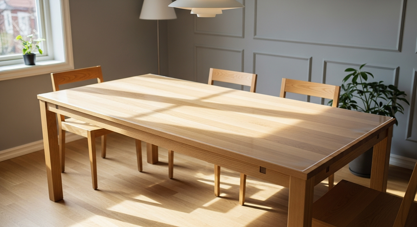 Protection table bois transparent : guide complet pour choisir la solution idéale