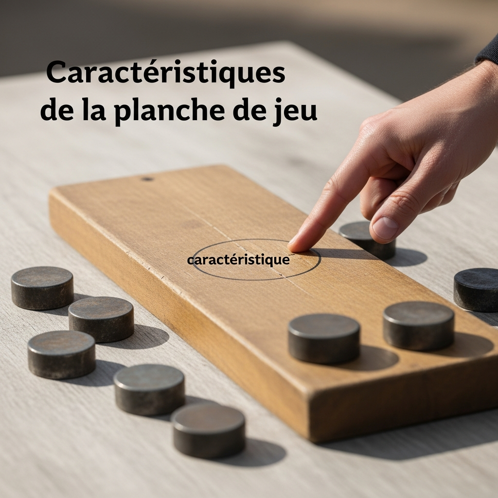 Illustration pour Caractéristiques de la planche de jeu
