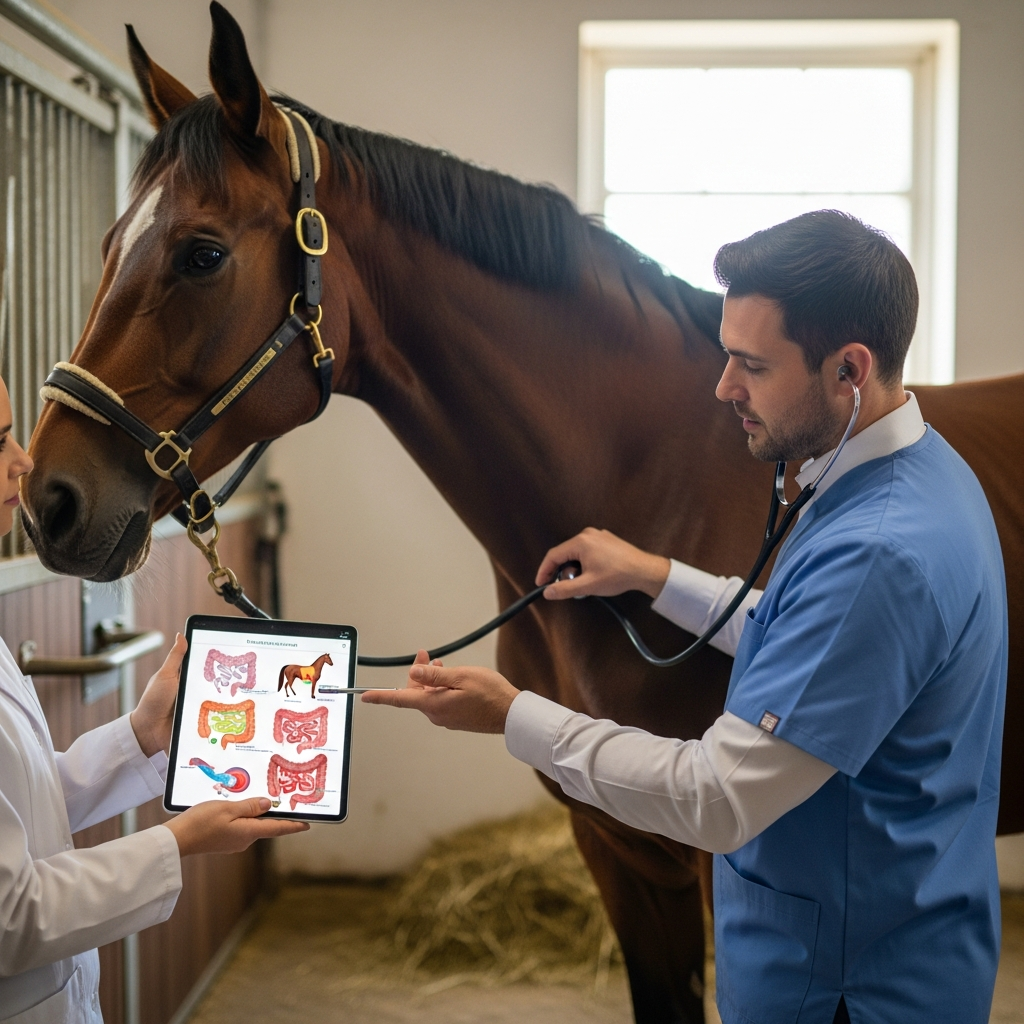 Illustration pour Types de coliques chez le cheval : identifier pour mieux agir