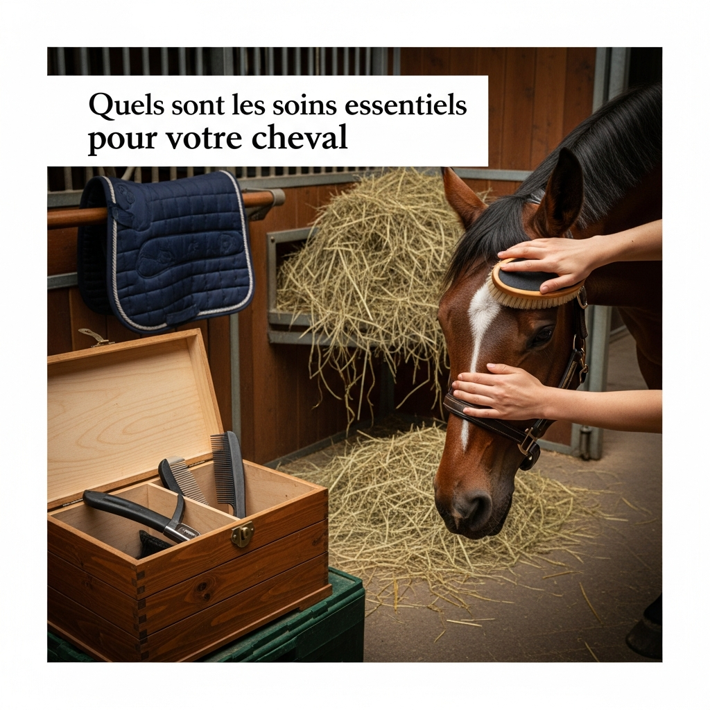 Illustration pour Quels sont les soins essentiels pour votre cheval ?