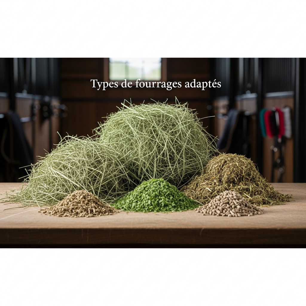 Illustration pour Types de fourrages adaptés