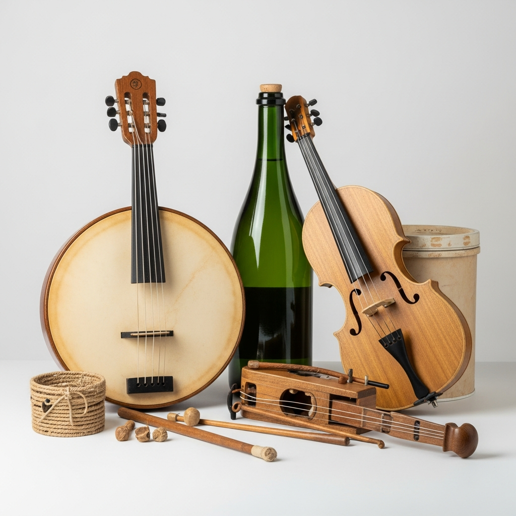 Illustration pour Musique et instruments traditionnels