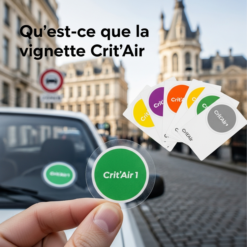 Illustration pour Qu'est-ce que la vignette Crit'Air ?