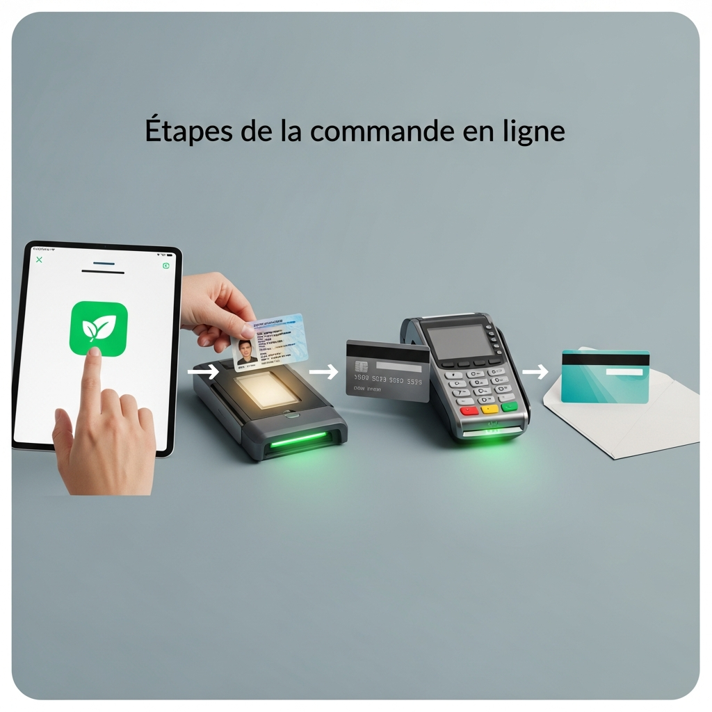 Illustration pour Étapes de la commande en ligne