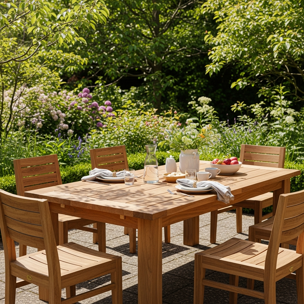 Illustration pour Quelles sont les meilleures tables de jardin en bois massif ?