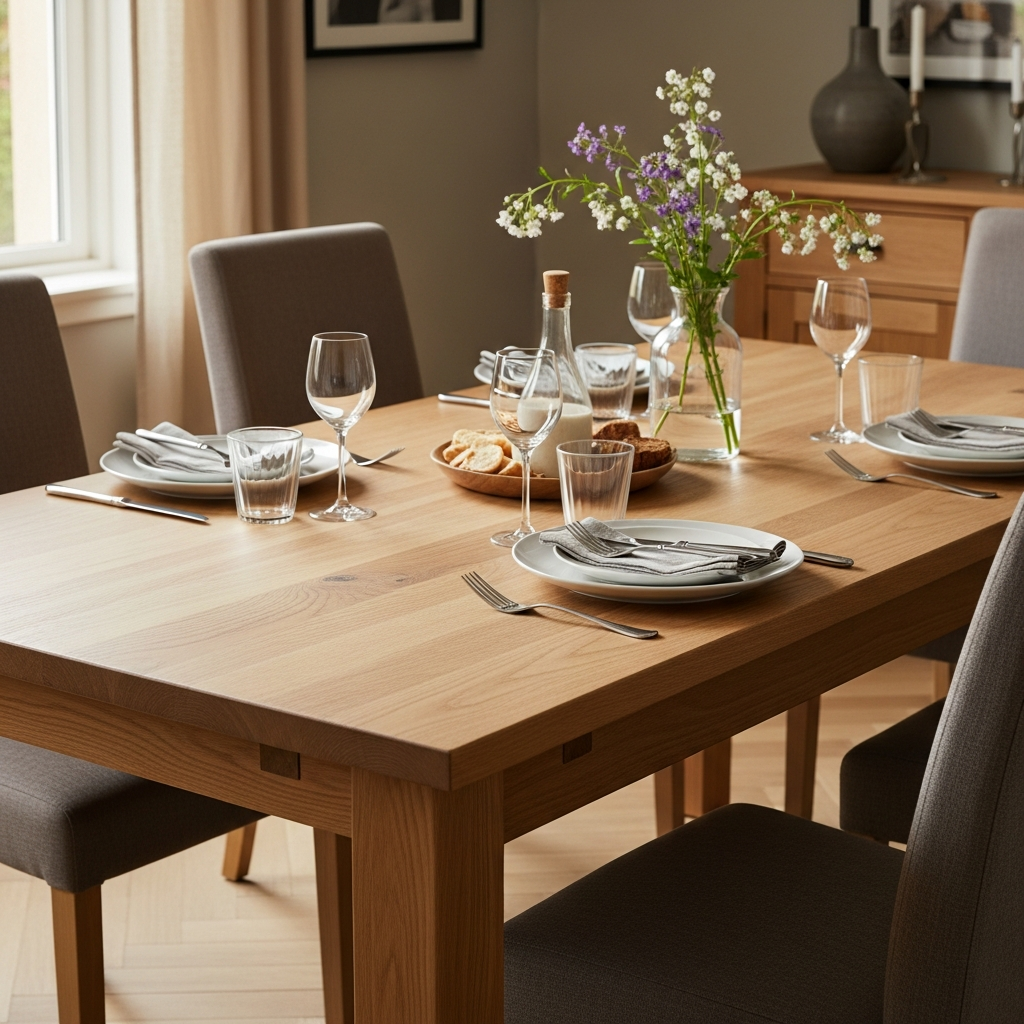 Illustration pour Pourquoi choisir une table en bois massif pour votre salle à manger ?