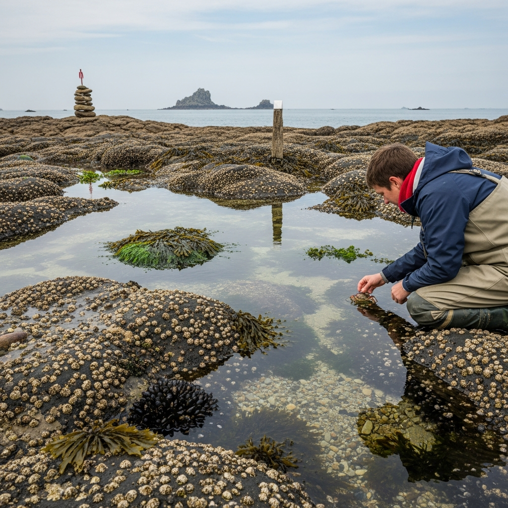 Illustration pour Quelles sont les réglementations de la pêche à pied dans le Finistère ?