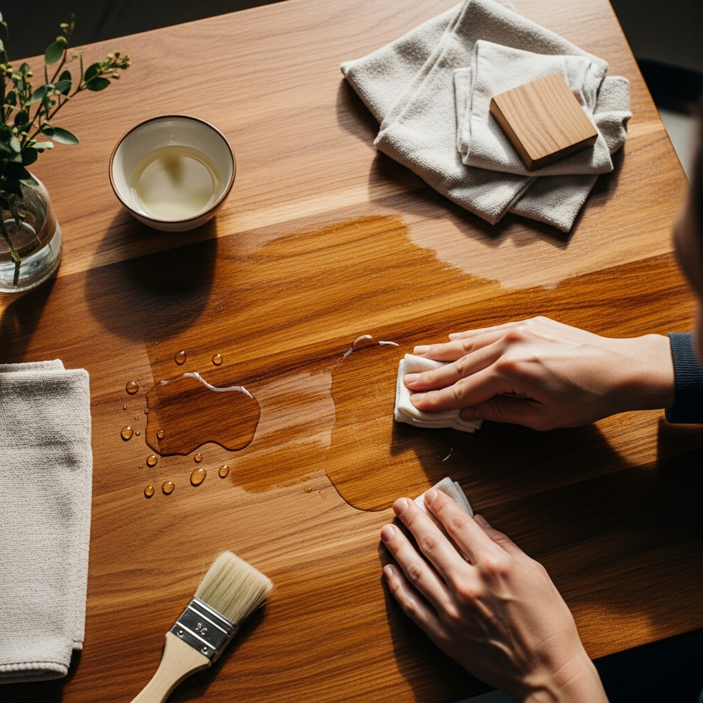 Comment traiter le bois d'une table contre l'humidité