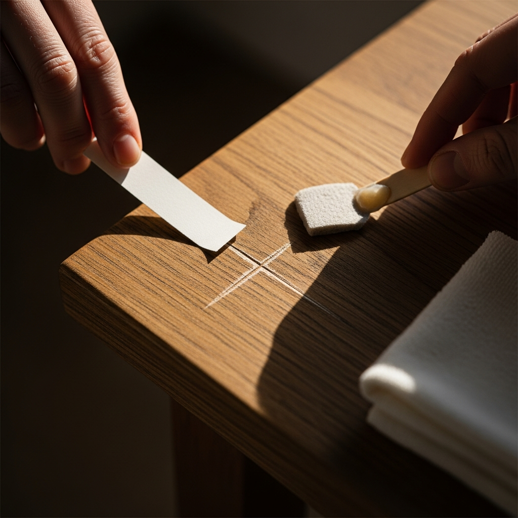 Comment enlever les rayures sur une table en bois