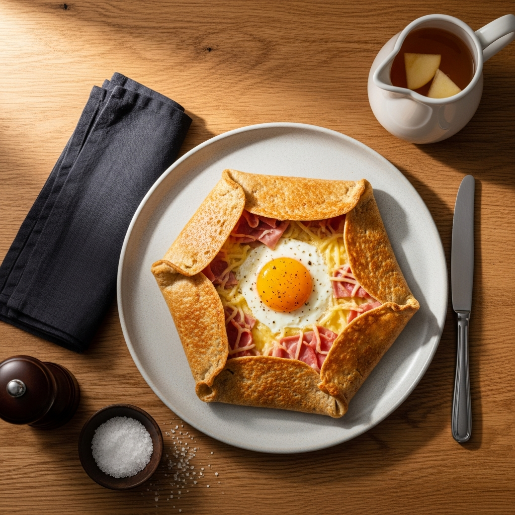 Recette galette bretonne sarrasin complète pas à pas