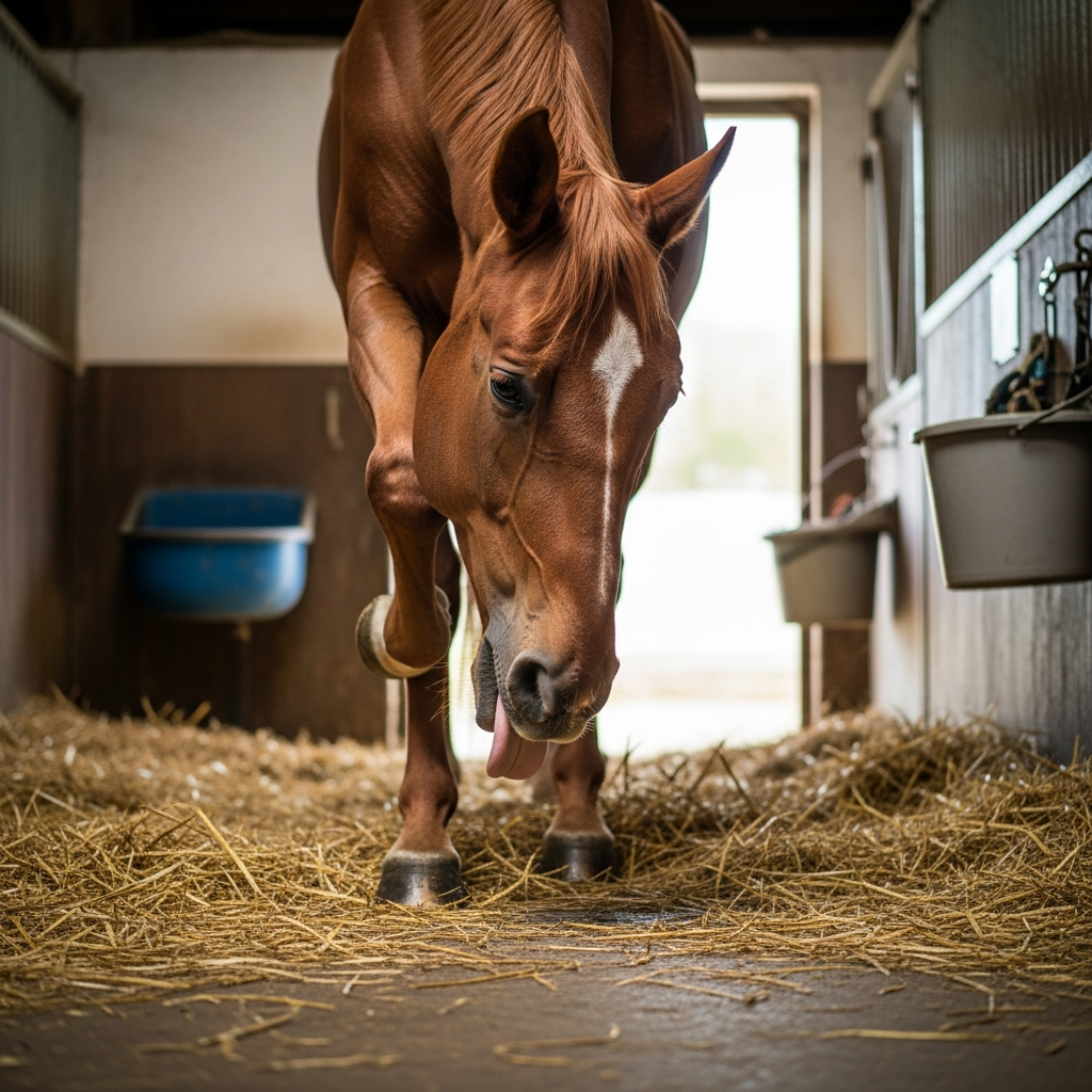 Cheval se lèche excessivement les sabots : causes possibles et solutions