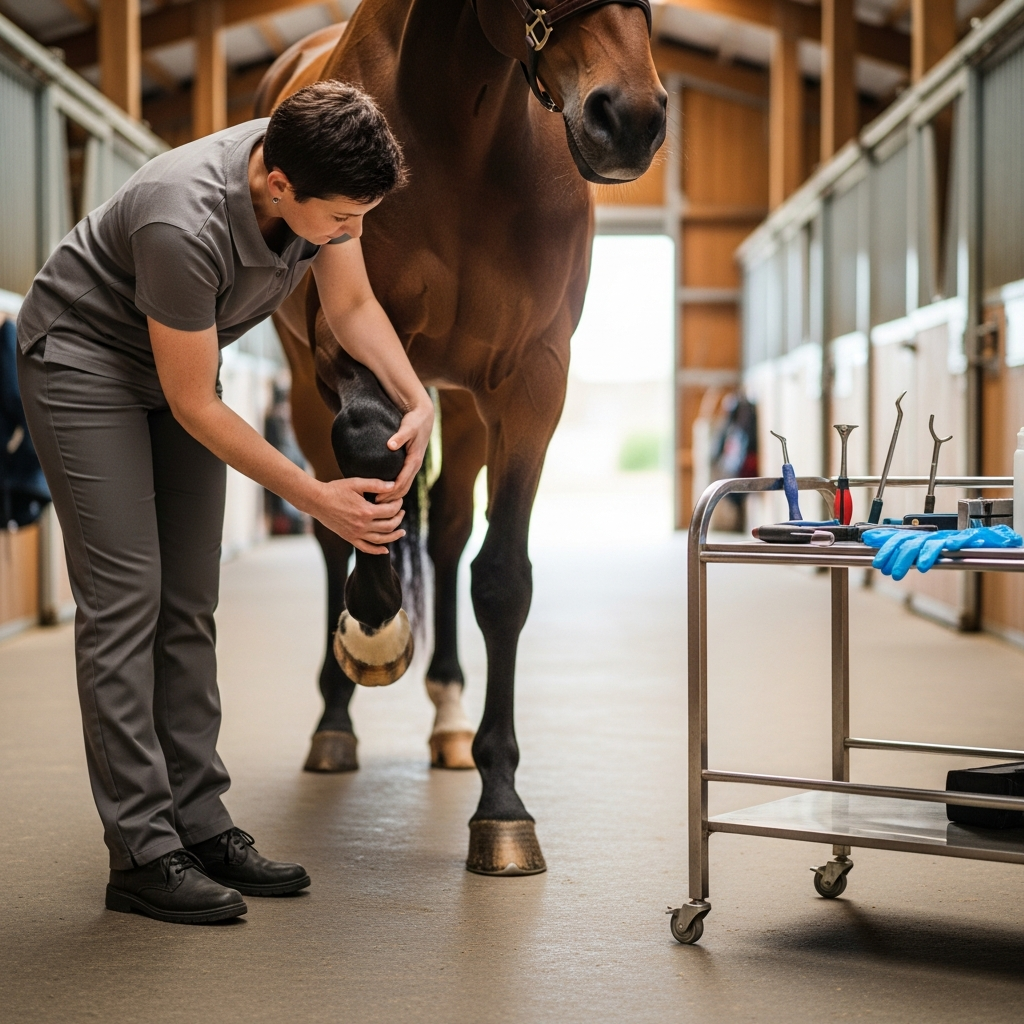 Pourquoi mon cheval refuse de poser le pied : diagnostic et solutions