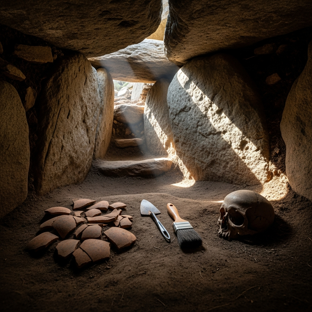 Archéologie bretonne : les secrets des tombes de passage mégalithiques