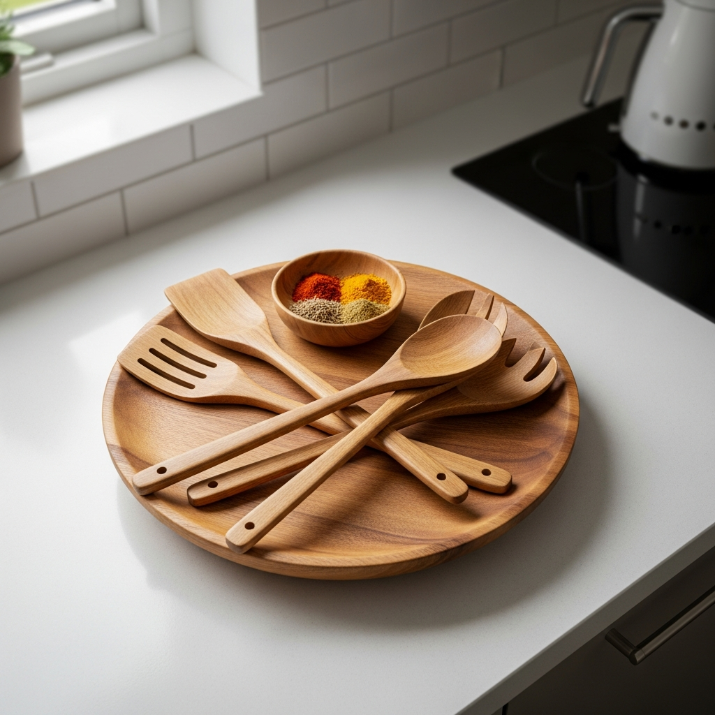 Plateau tournant en bois pour cuisine : guide complet pour bien choisir