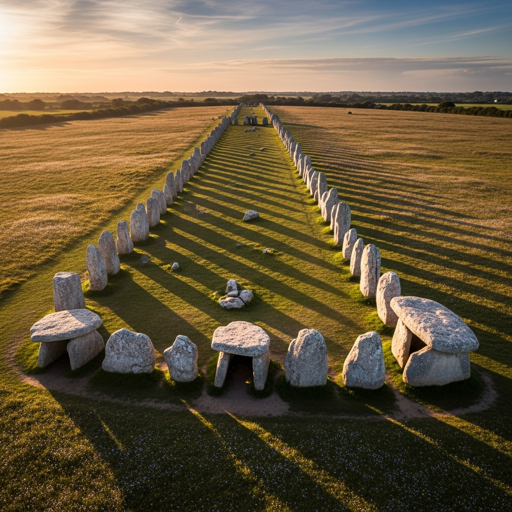 Les dolmens et alignements de pierres de Carnac : histoires et théories