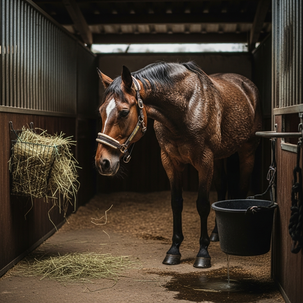 Pourquoi mon cheval transpire excessivement la nuit