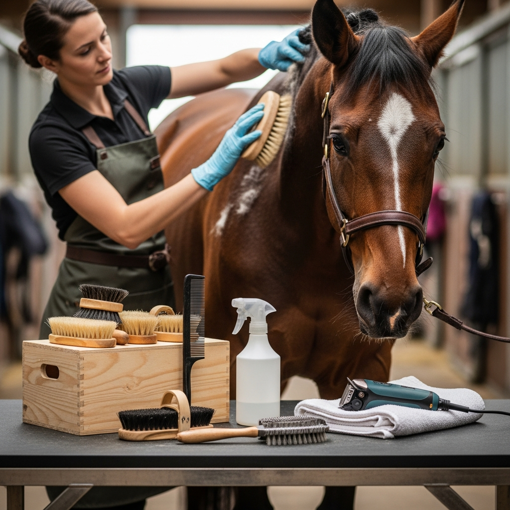 Comment préparer un cheval à la tonte première fois