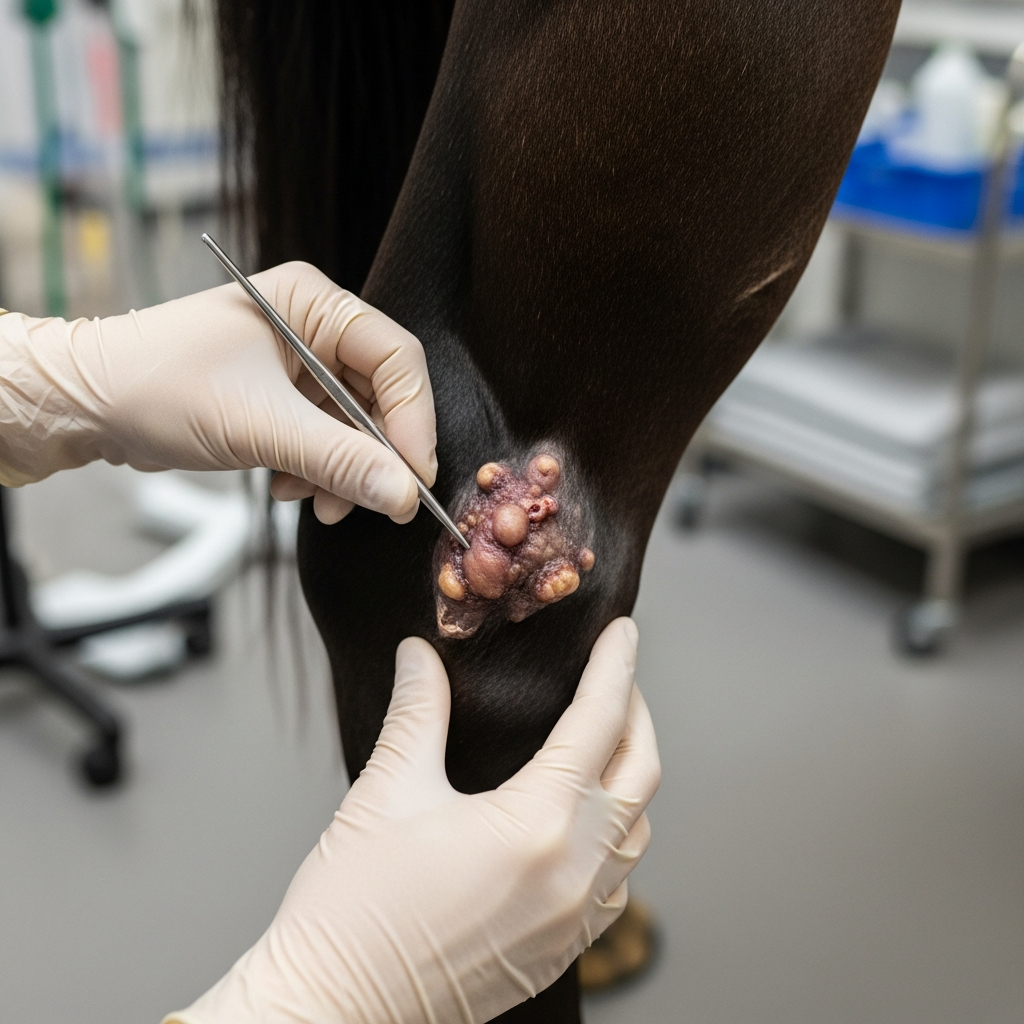 Sarcoïdes cheval quand intervenir chirurgicalement