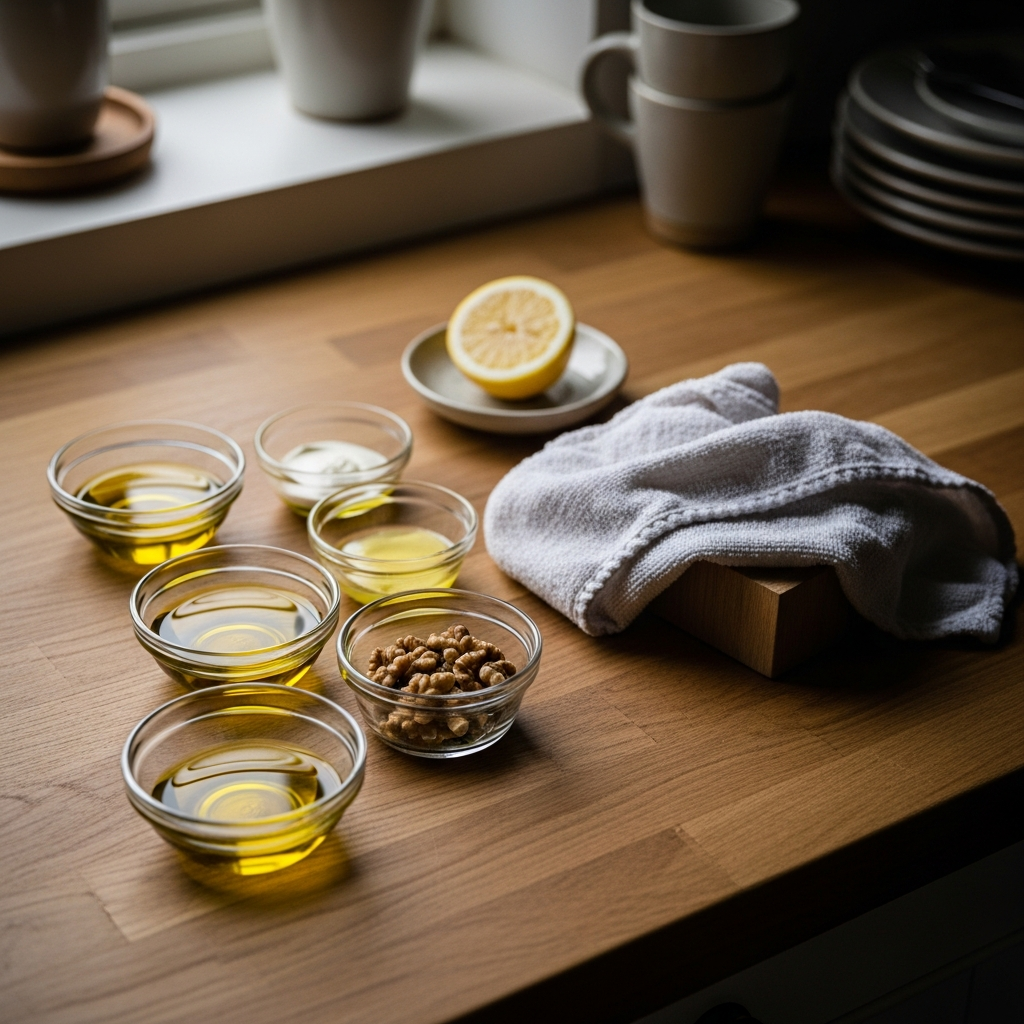 Quelle huile alimentaire pour protéger son plan de travail en bois de cuisine en toute sécurité