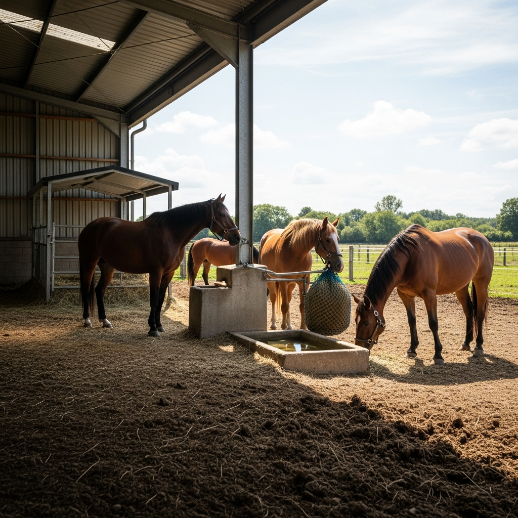 Stabulation libre chevaux avantages inconvénients