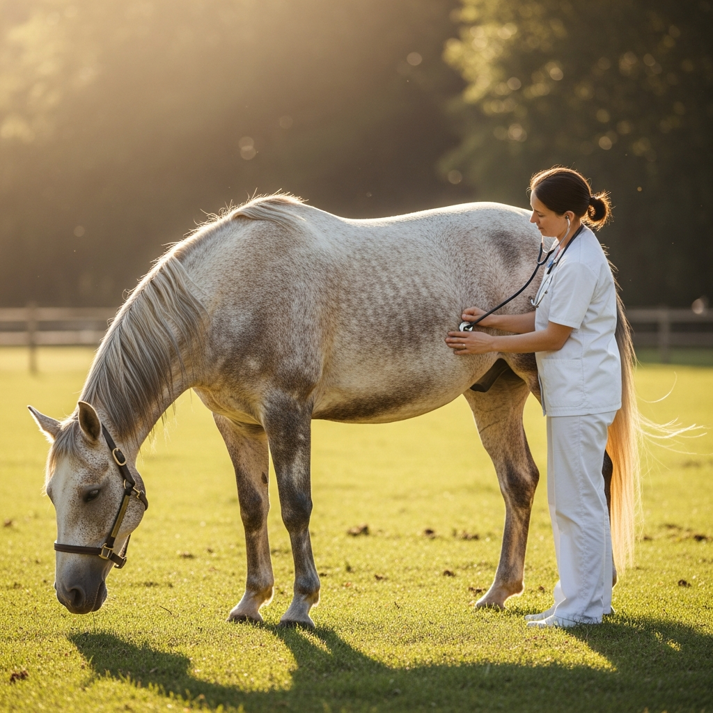 Quels symptômes indiquent ballonnement chez cheval
