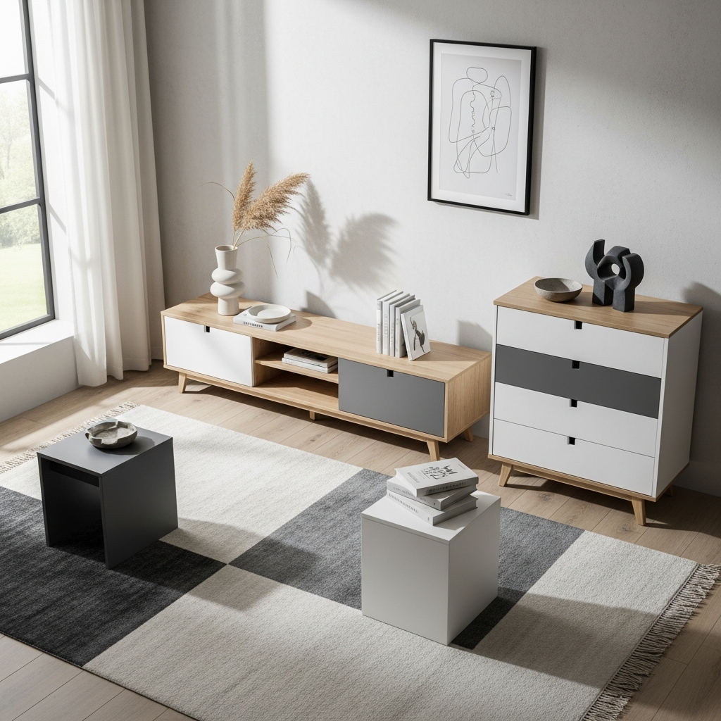 Meuble bois blanc gris anthracite : le guide complet pour bien choisir