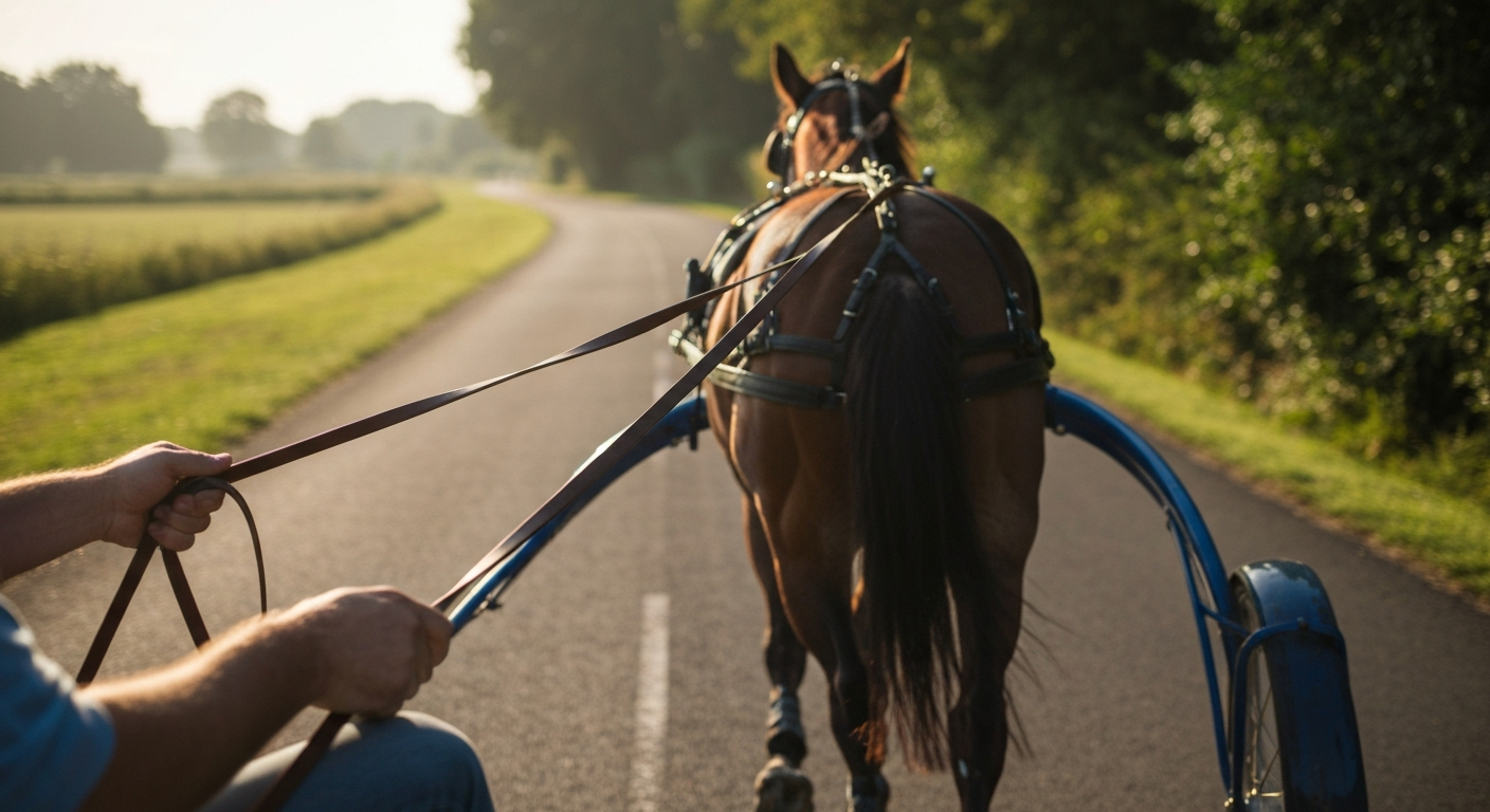 L'attelage : conduire un cheval attelé pas à pas