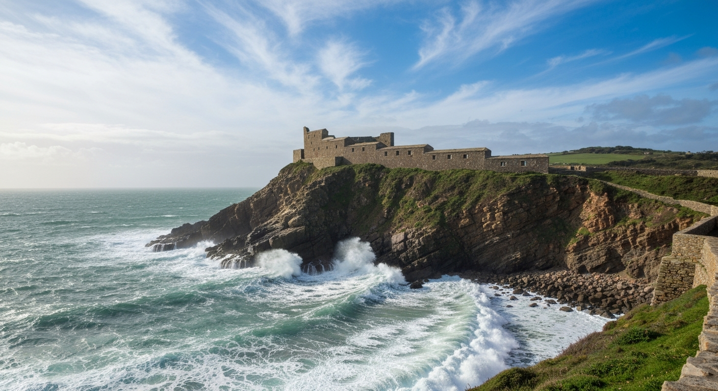 Châteaux bretagne bord de mer : forts face à l'océan