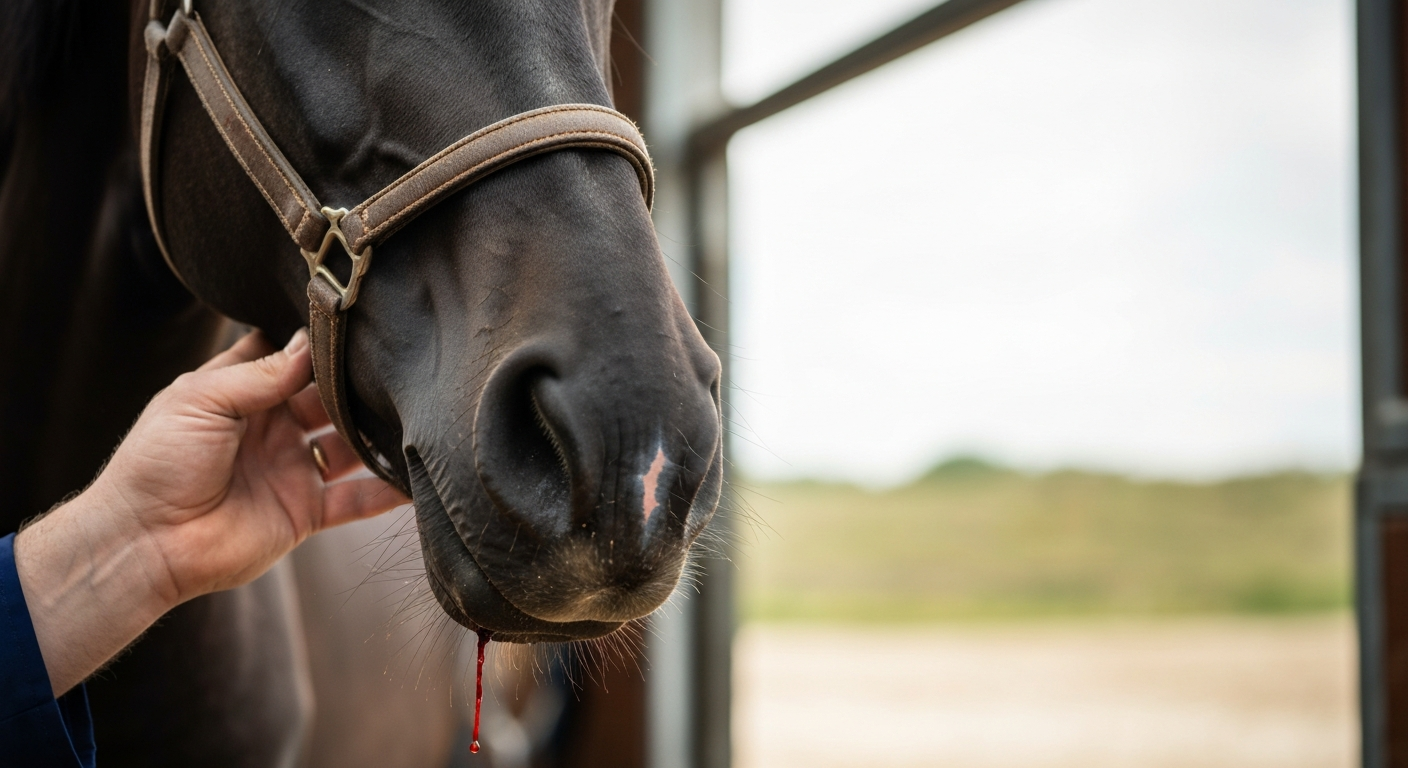 Mon cheval saigne du nez : causes de l'épistaxis et conduite à tenir