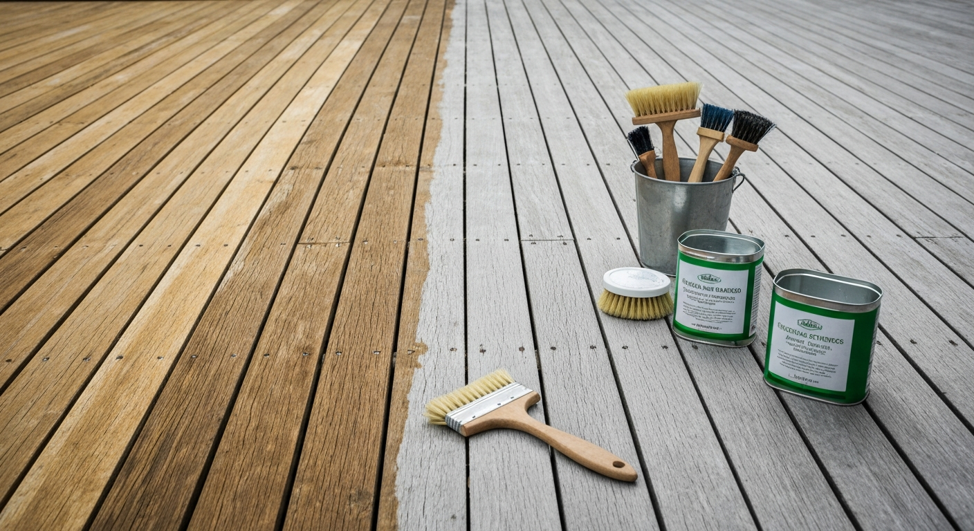 Entretenir une terrasse en bois : la routine annuelle complète