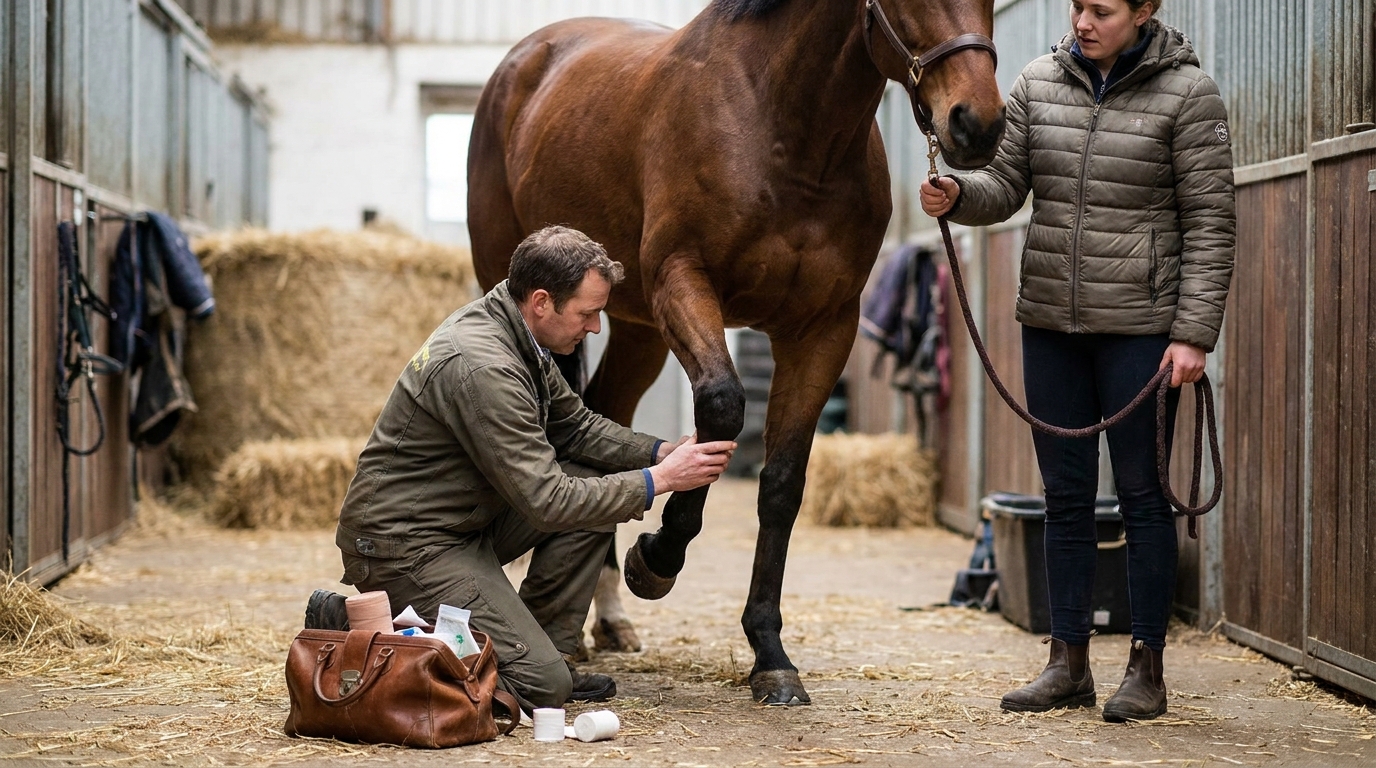 Fractures chez le cheval : urgence, prise en charge et pronostic