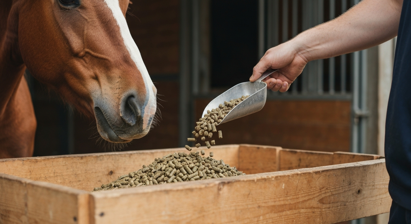 Granulés pour cheval : composition, choix et rationnement