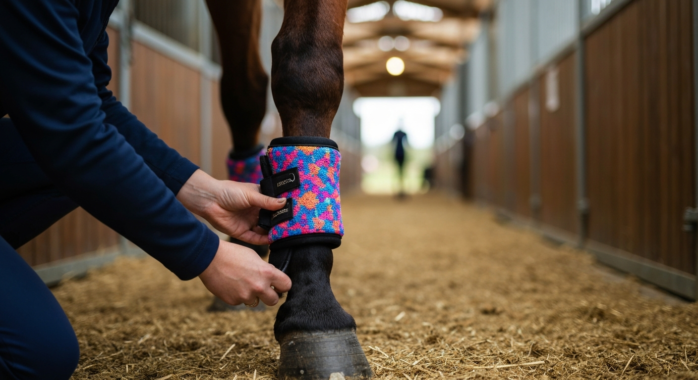 Guêtres et protège-boulets : protéger les membres du cheval