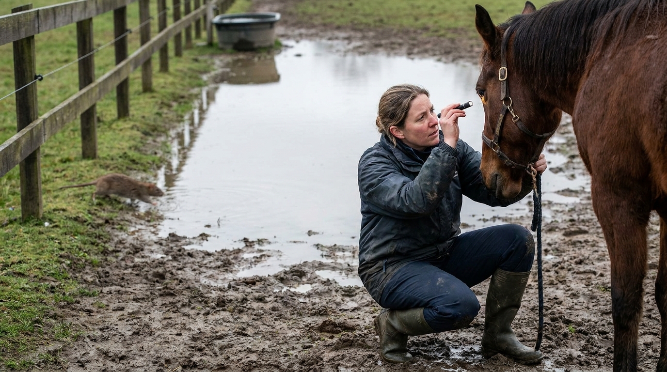Leptospirose chez le cheval : une maladie liée à l'eau et aux rongeurs