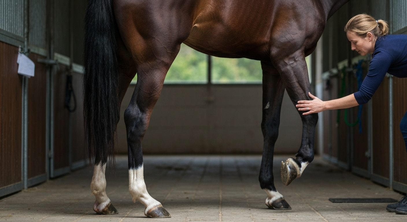 Lymphangite chez le cheval : la grosse jambe qui inquiète