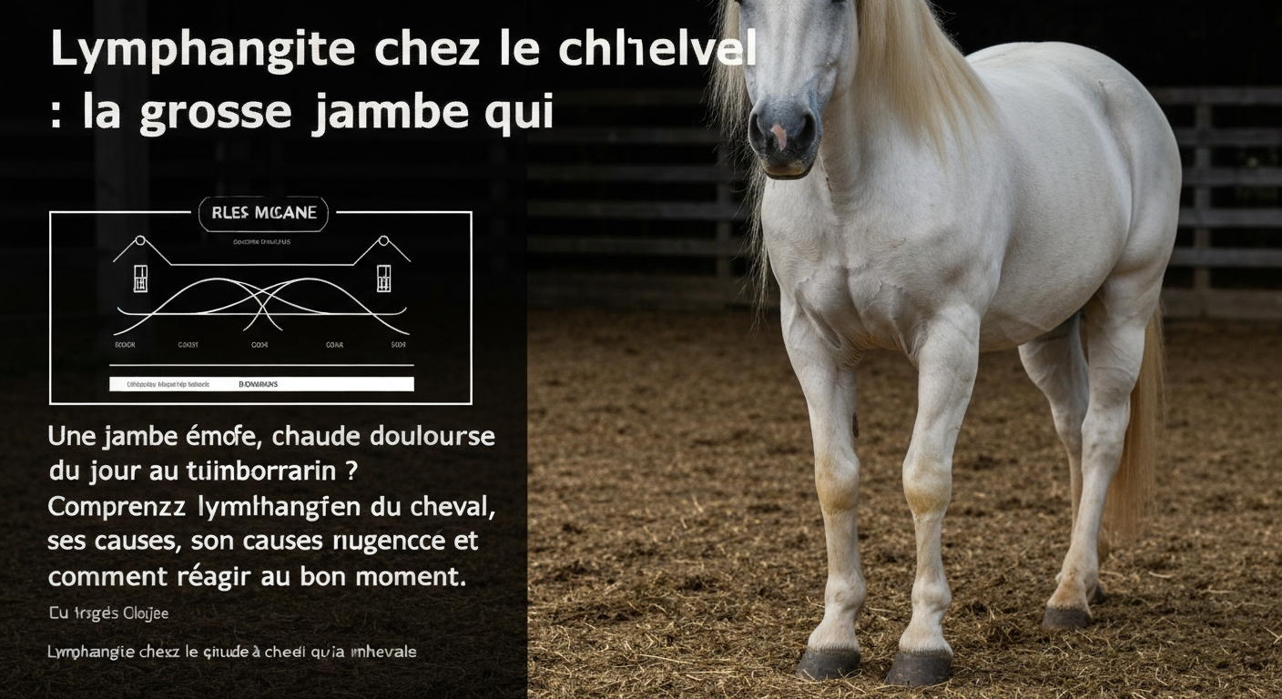 Lymphangite chez le cheval : la grosse jambe qui inquiète