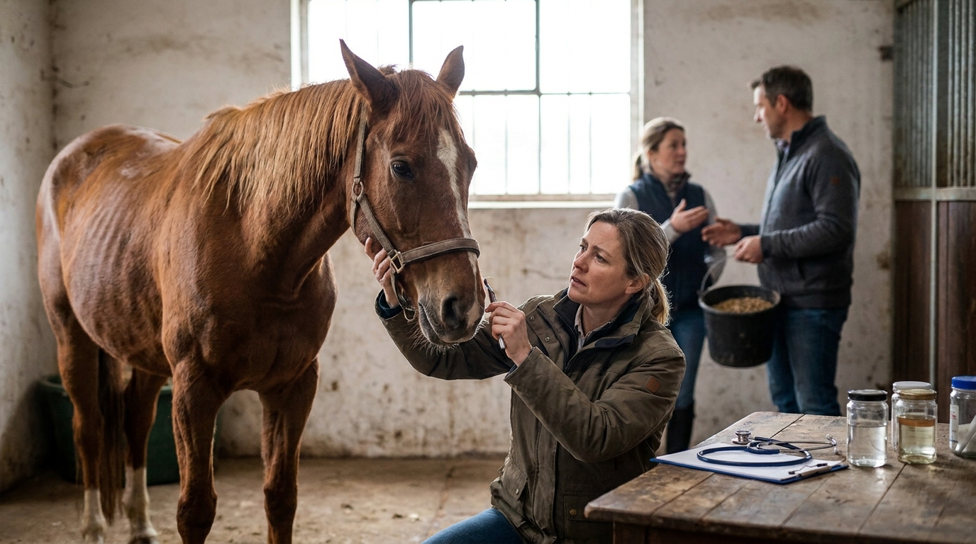 Pourquoi mon cheval maigrit : les causes de l'amaigrissement et que faire