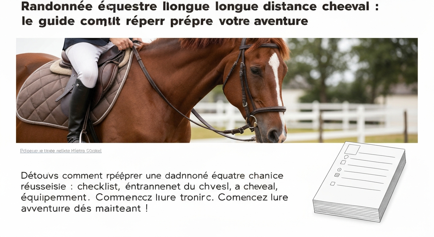 Randonnée équestre longue distance cheval : le guide complet pour préparer votre aventure