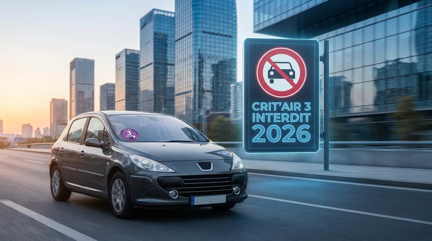 Crit'Air 3 voiture diesel 2008 interdiction : votre guide complet pour 2026