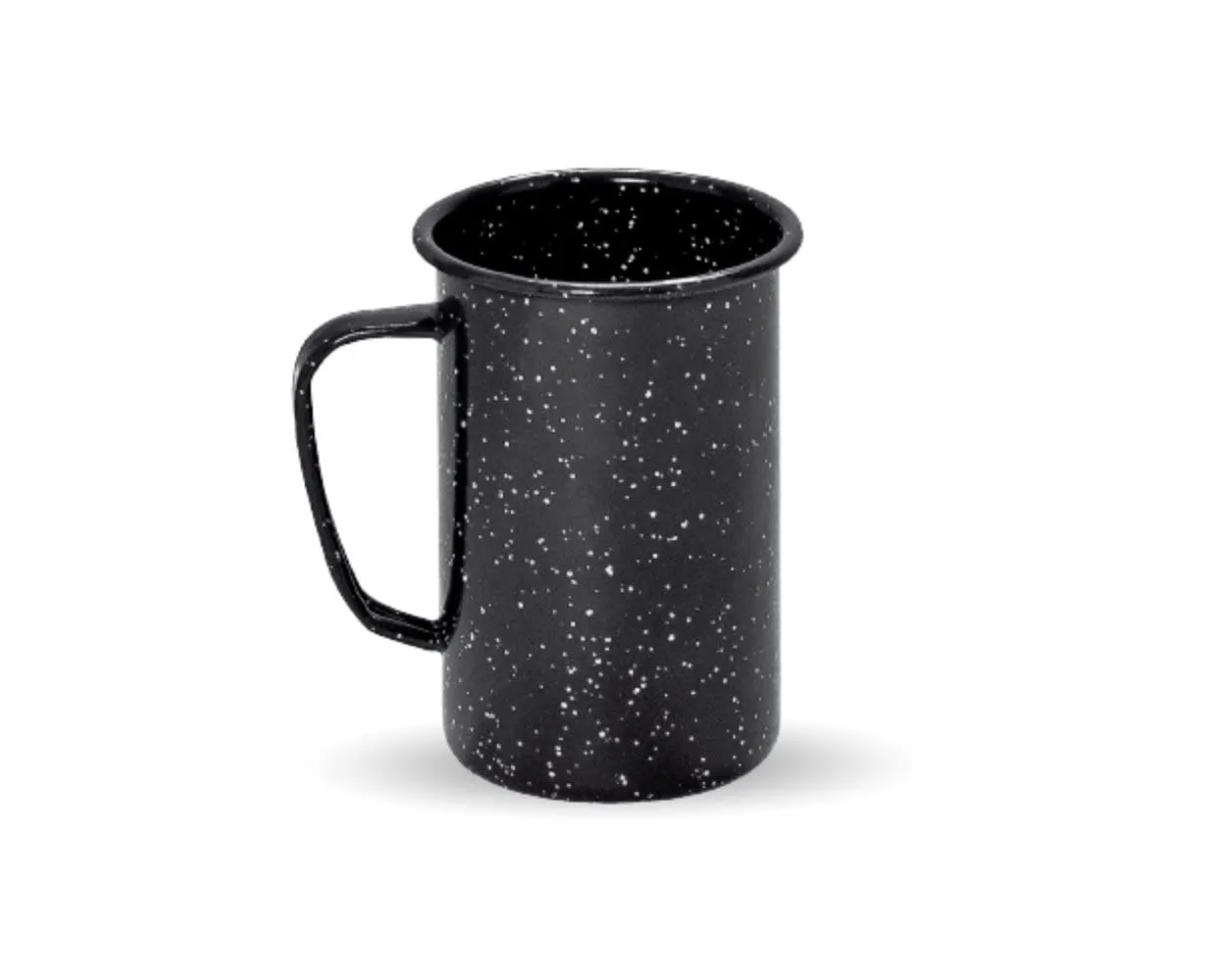 Mug vintage - WARMCOOK Graniteware – Grand mug en acier émaillé – 620ml - Noir - Image 1