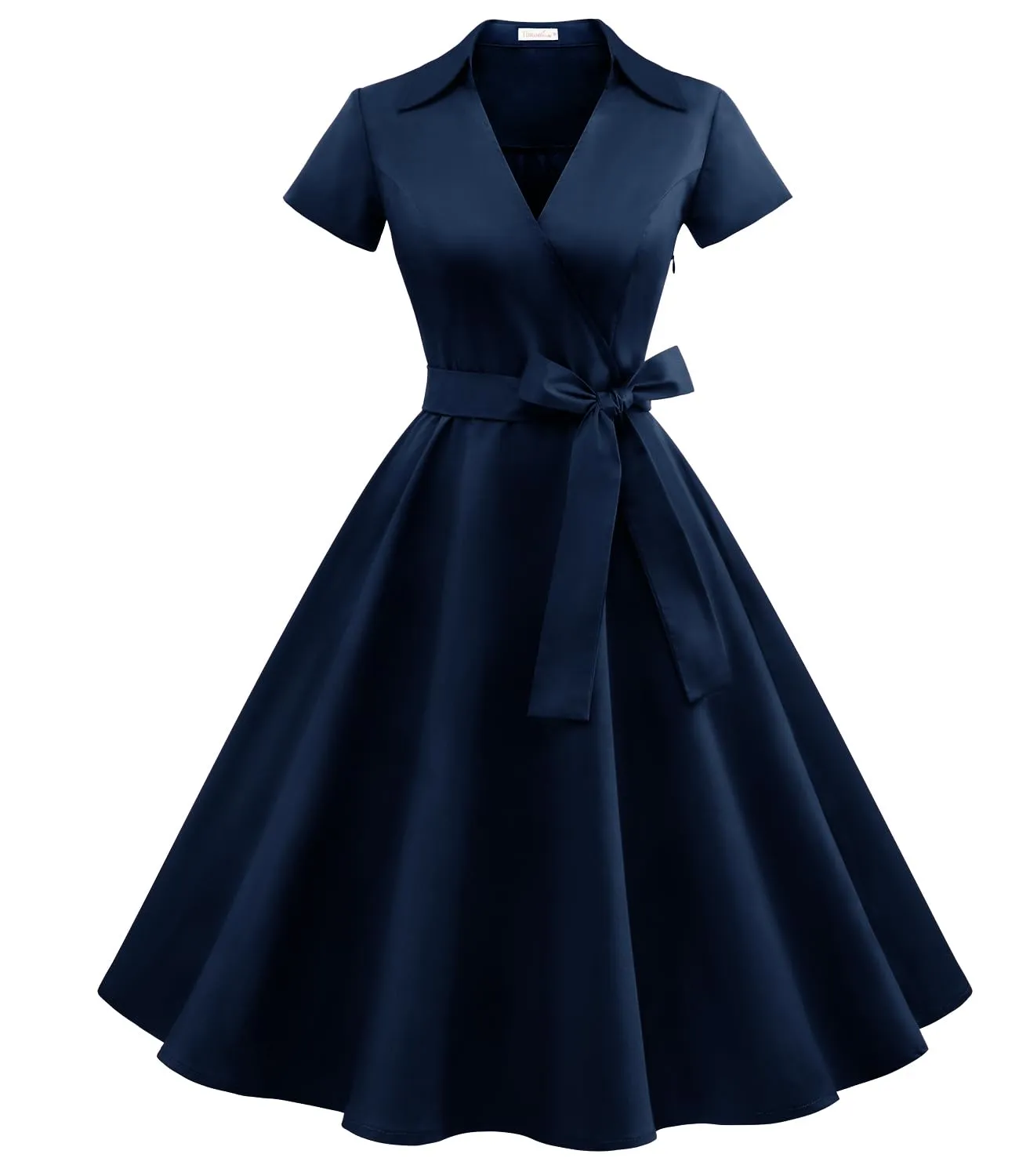 Robe vintage - Années 50 – Plissé – Courte – Robe - Image 1