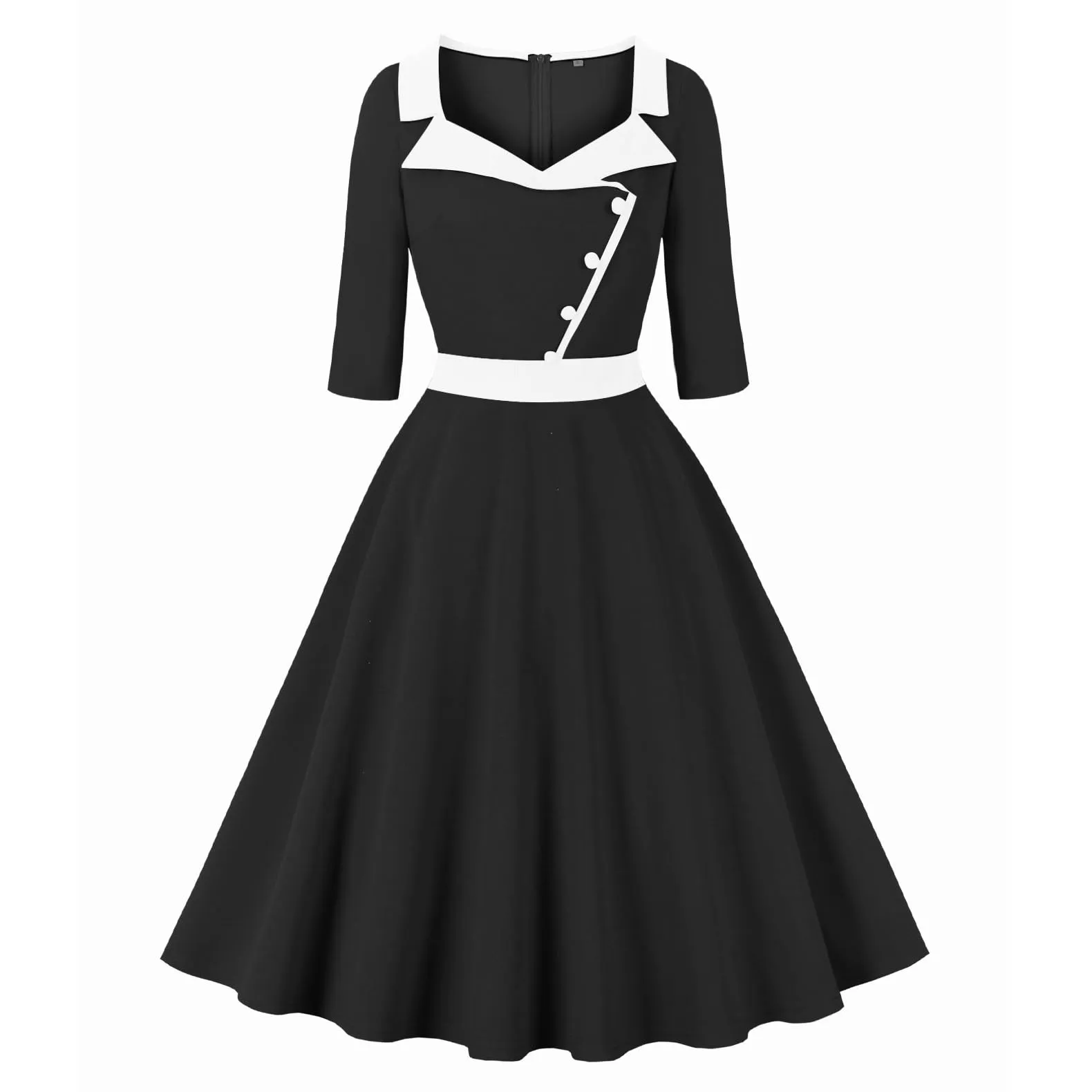 Robe vintage années 1940 pour femme - Image 1