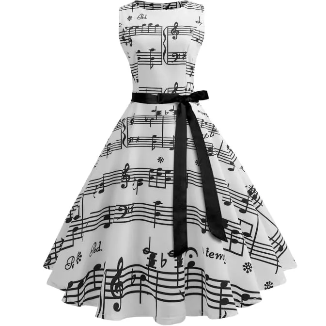 Robe vintage - Femmes Vintage Retro Robe Rockabilly Années 1950 50 60 - Image 1