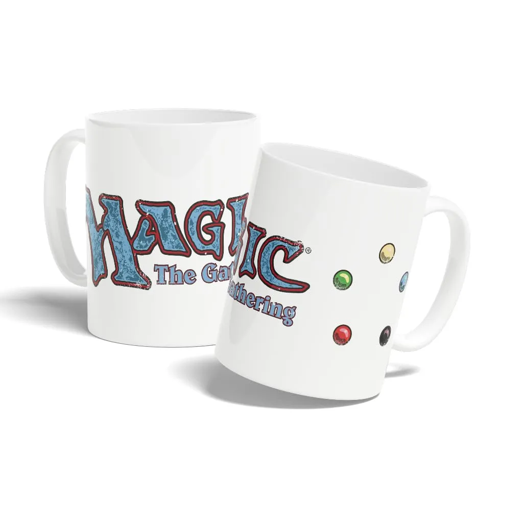 Mug vintage - Konix Magic The Gathering Mug - Tasse en céramique - 320 ml - Motif logo vintage - Blanc - Image 1