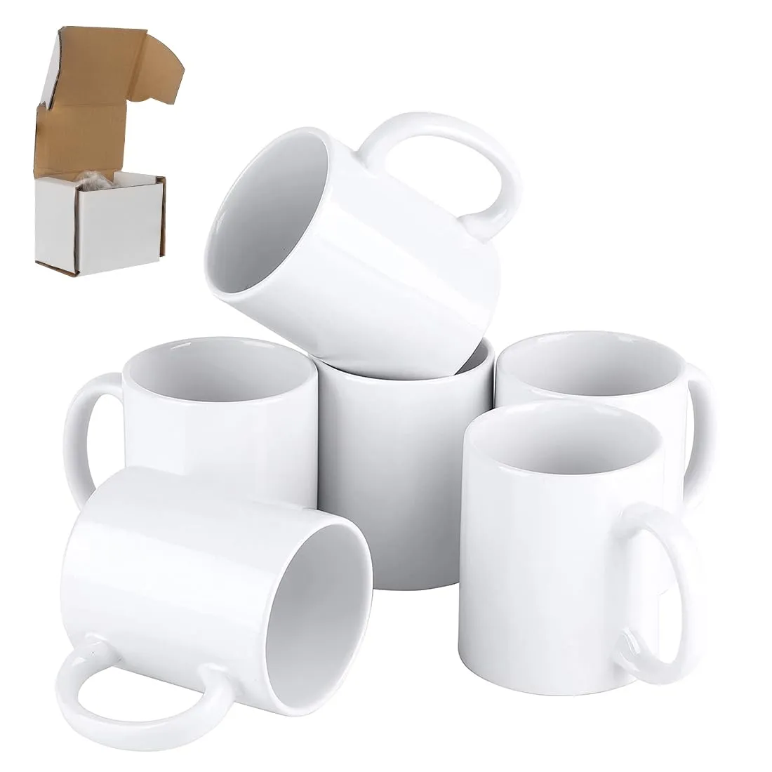 Tasse vintage - Lot de 6 – SIGNZWORLD Mug céramique 325 ml - Image 1