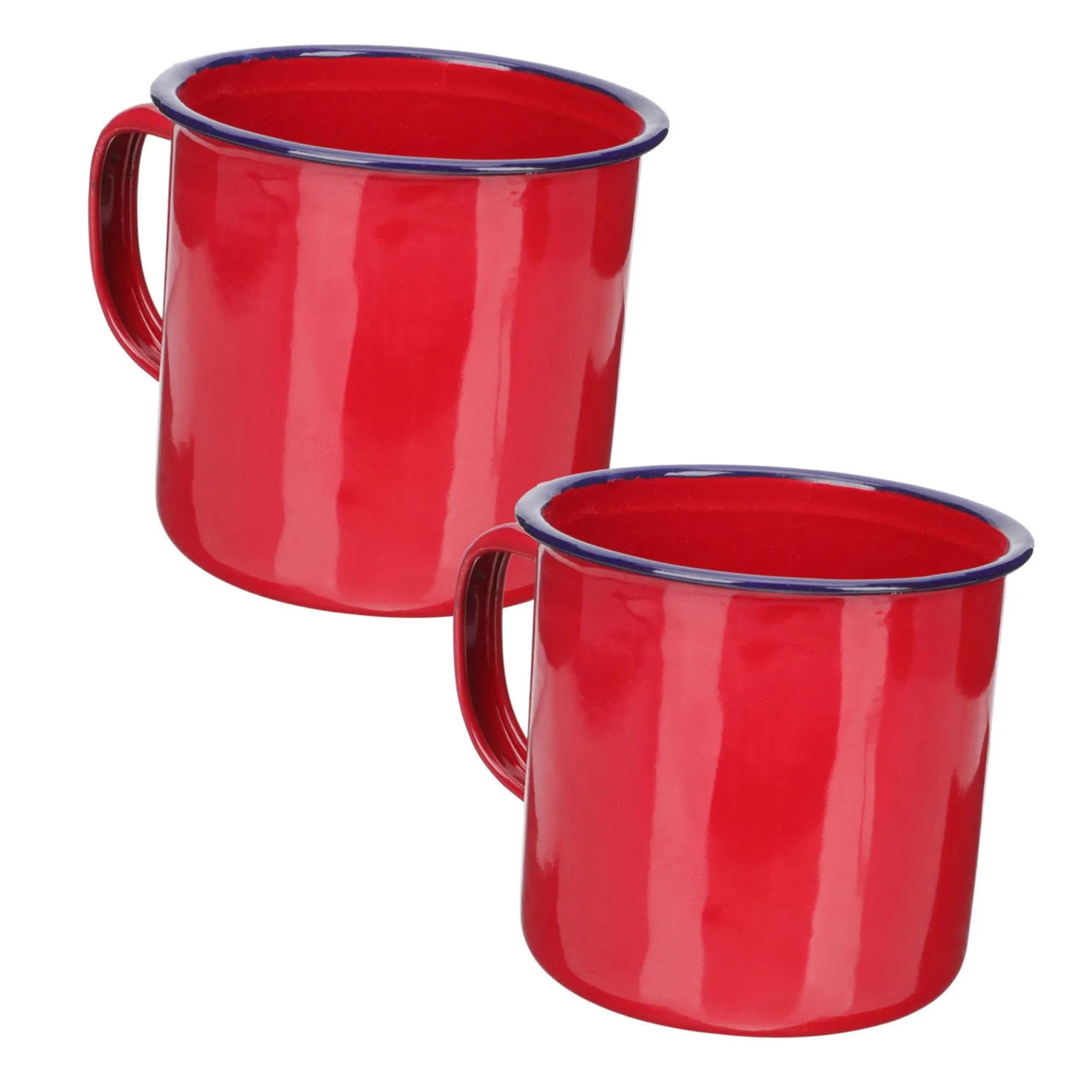 Tasse vintage - Lot de 2 – Hohopeti 2 pièces Mug émaillé - Image 1