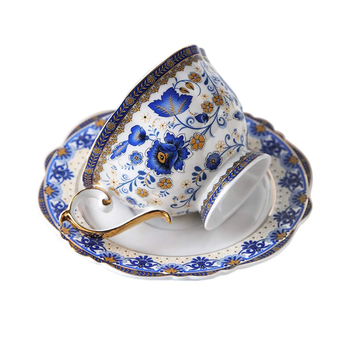 Tasse vintage - Fanquare Vintage Tasse Fleurs porcelaine 200 ml - Image 1