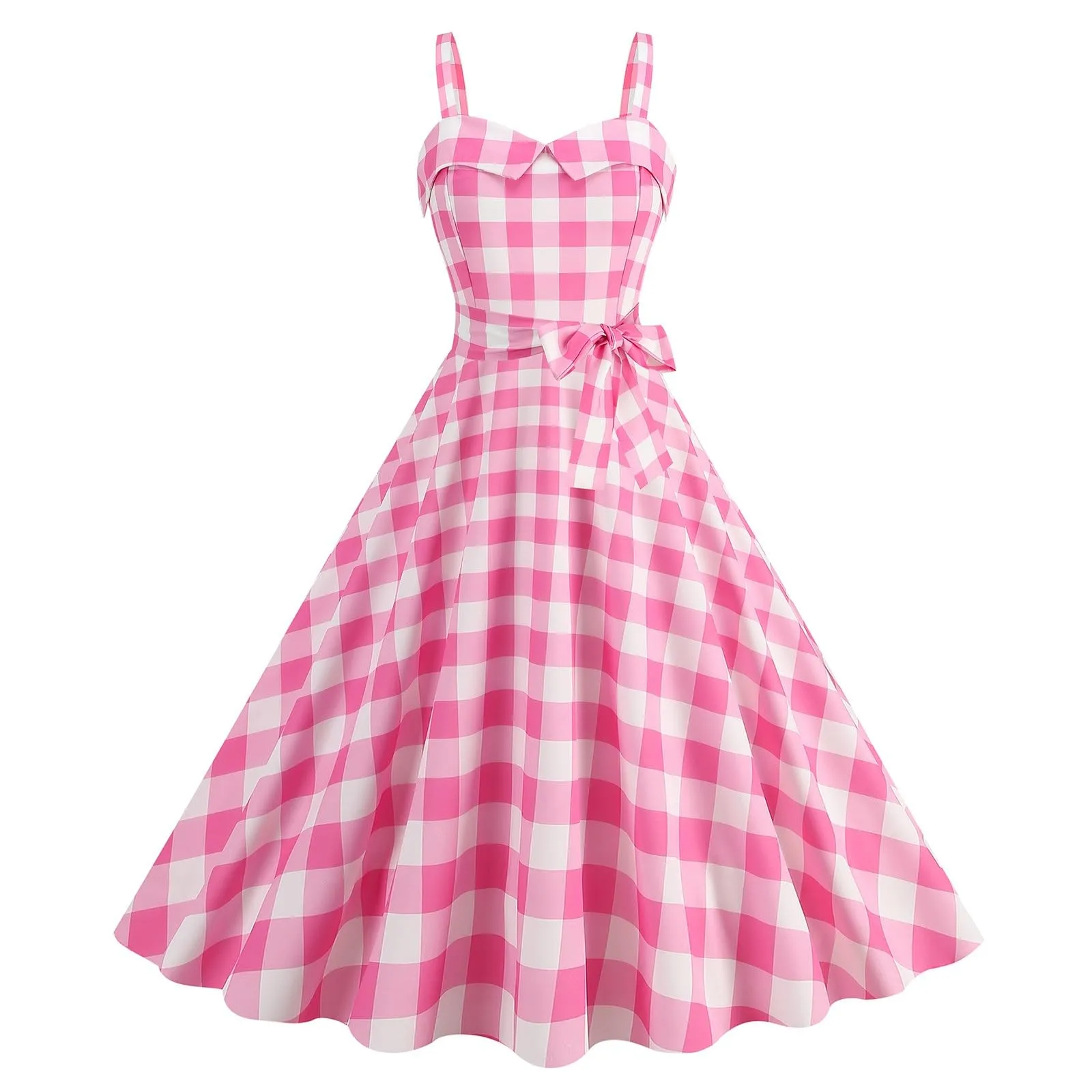 Robe vintage - Années 50 – Polka dot – Au genou – Robe – F27 - Image 1