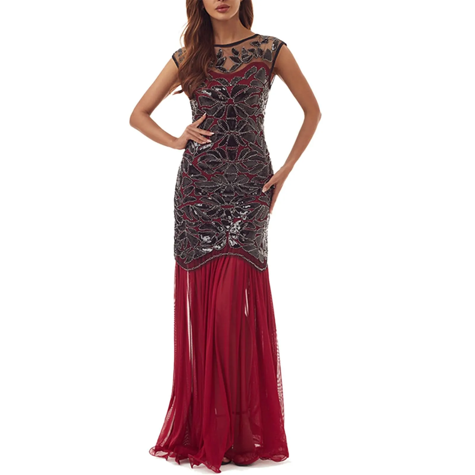 Robe vintage - Robe Soiree Femme Paillettes - Image 1