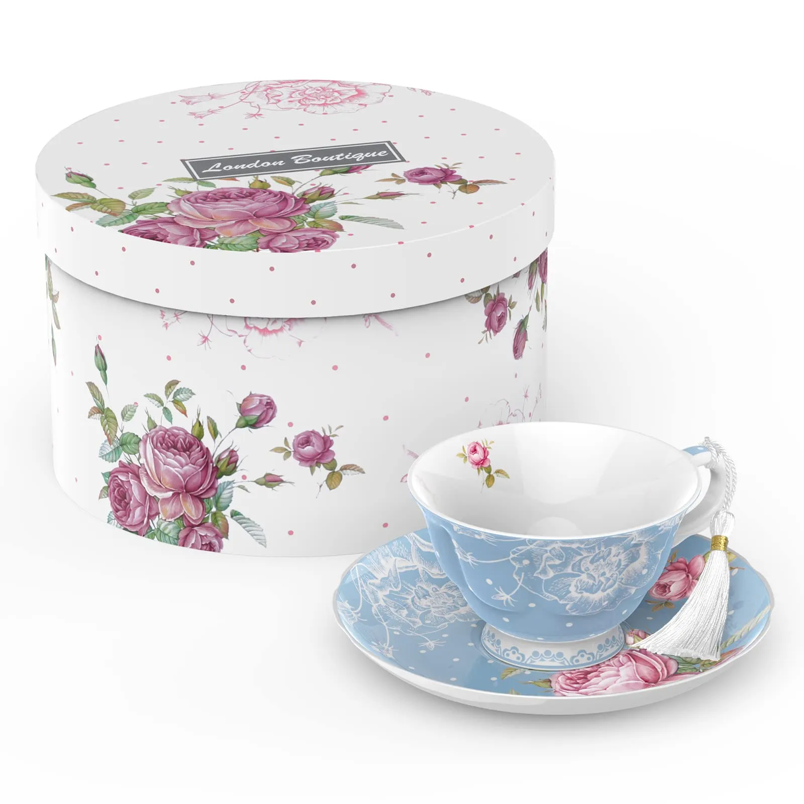 Tasse vintage - London Tasse Floral porcelaine - Image 1